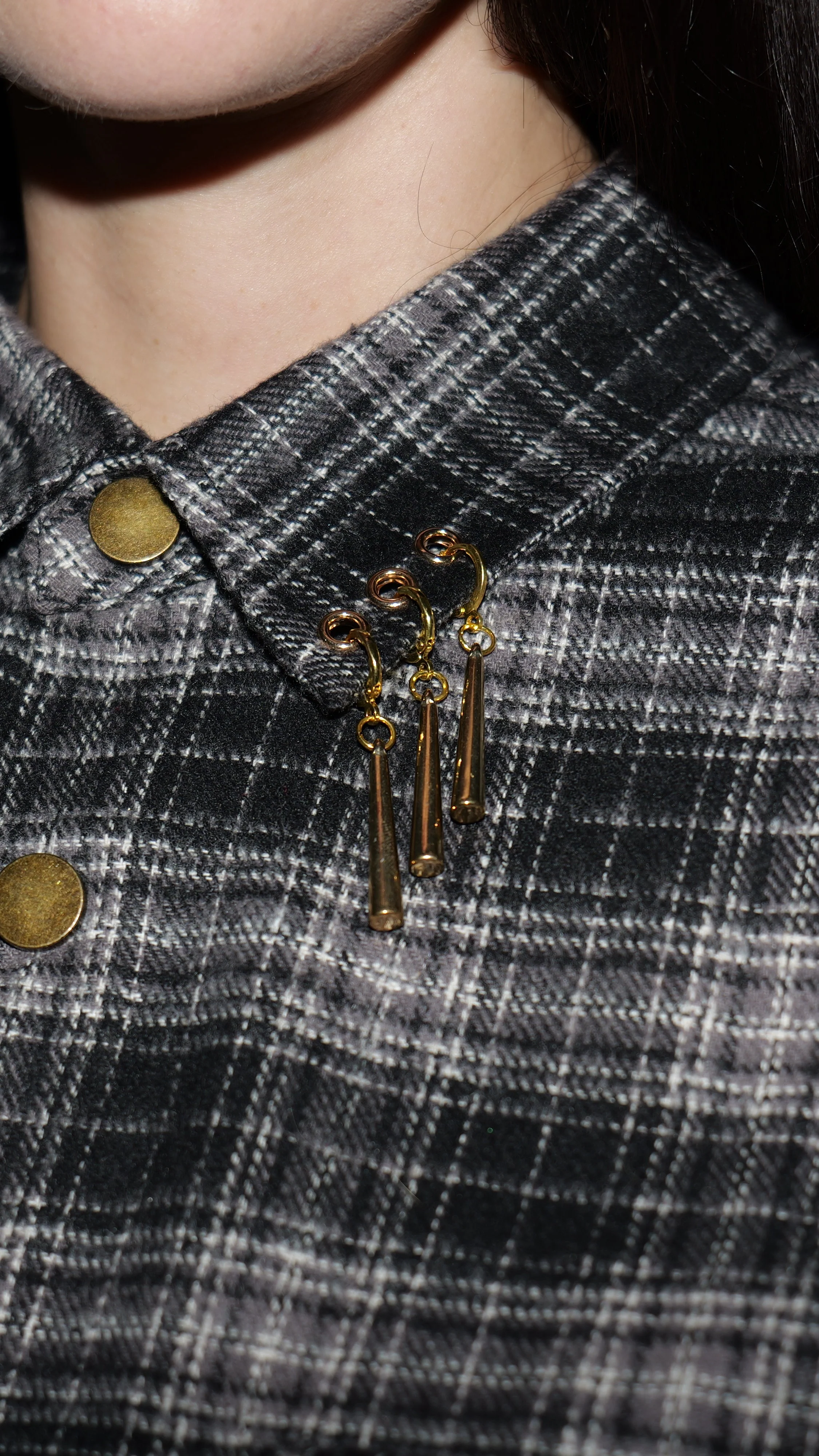 (Black) Three sword flannel - Image 3